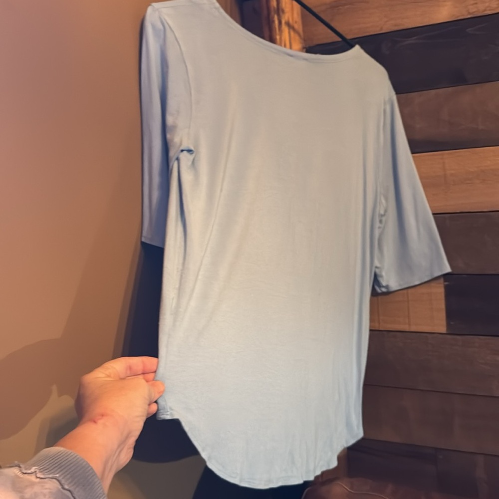 Light blue blouse
